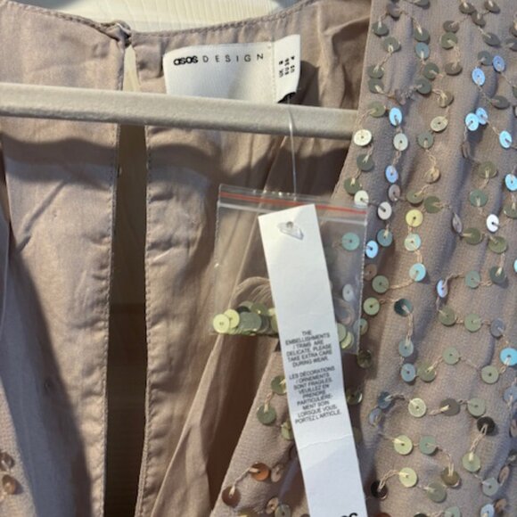 ASOS sequin wrap tie dress - Picture 5 of 6